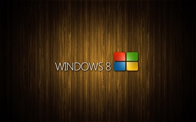 윈도우 8 시스템 로고, 나무 배경 HD 배경 화면