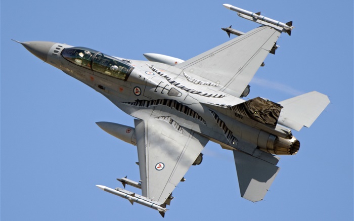 팔콘, 하늘에 다목적 전투기 파이팅 F-16AM 배경 화면 그림