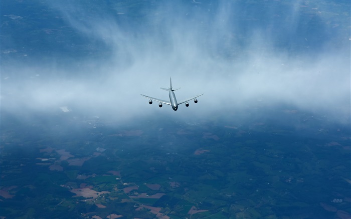 하늘, 항공기 KC-135R의 stratotanker 배경 화면 그림