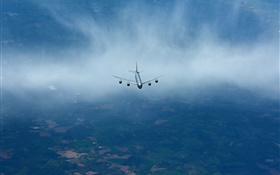 하늘, 항공기 KC-135R의 stratotanker HD 배경 화면