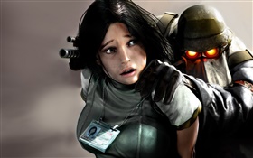 Killzone, 소녀와 군인 HD 배경 화면