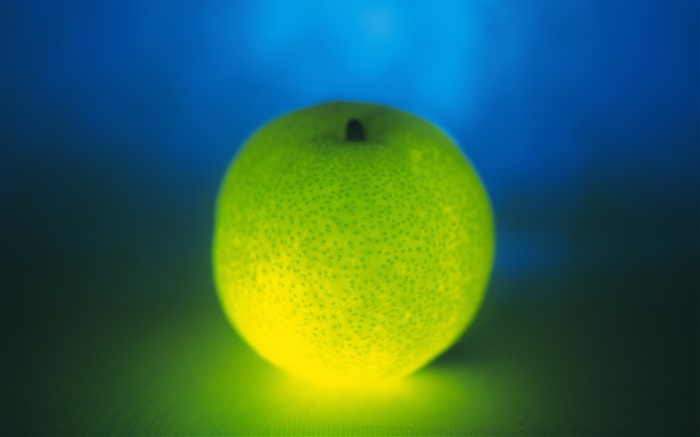 라이트 과일, 녹색, 오렌지 배경 화면 그림
