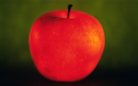 라이트 과일, 빨간 사과 HD 배경 화면