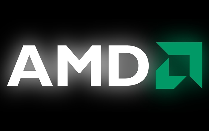 AMD 로고, 검은 배경 배경 화면 그림