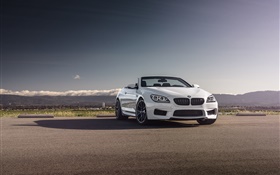 BMW M6 컨버터블 흰색 차 HD 배경 화면