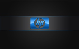 HP 파란색 로고