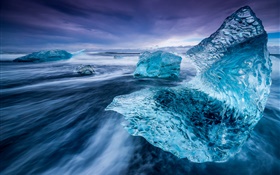 아이슬란드, 빙산, 바다, 얼음 HD 배경 화면