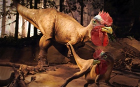 크리 에이 티브 그림, 용, 공룡, 괴물, 치킨 HD 배경 화면