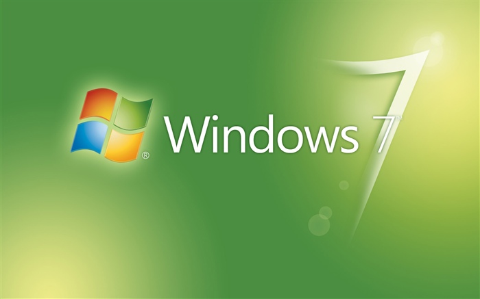 Windows 7 녹색 추상적 인 배경 배경 화면 그림