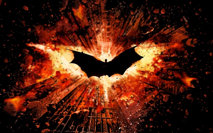 배트맨, 날개, 도시 배경 화면 그림